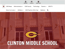Tablet Screenshot of cms.clintonokschools.org