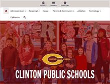 Tablet Screenshot of clintonokschools.org